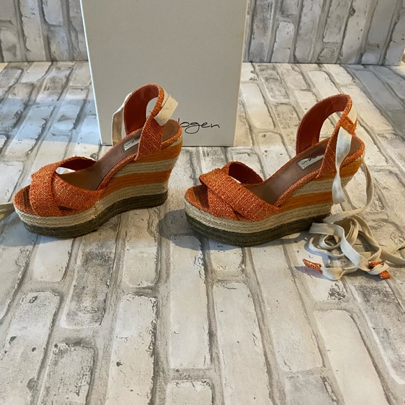 Halogen tangerine espadrilles. - Picture 3 of 5